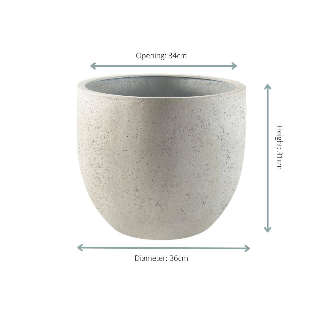 Pot Grigio Blanc Antique 36 cm- La Green Touch - Imagen 2