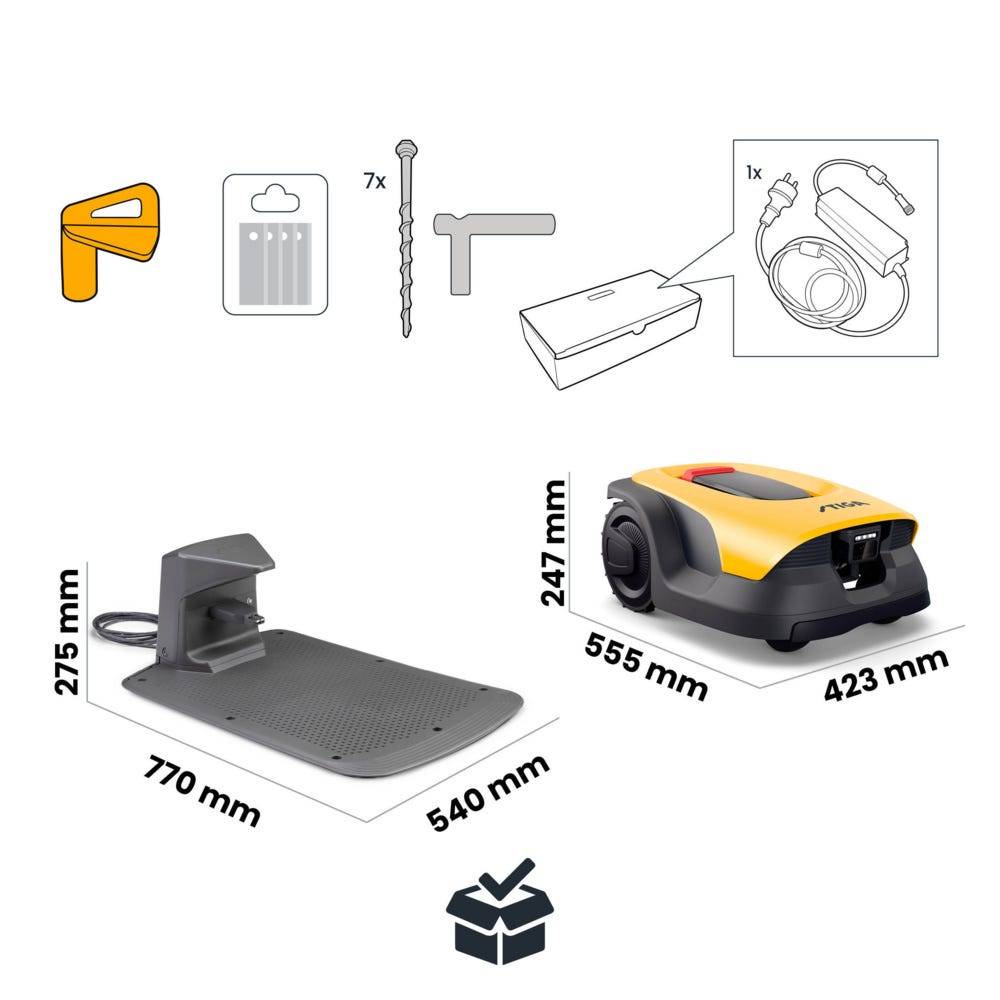 Stiga - Tondeuse Robot A 10v a, Bluetooth/4G, 2.5 Ah, 18 cm, Caméra VISTA, jusqu'à 1 000 m² - STIGA - Image 9