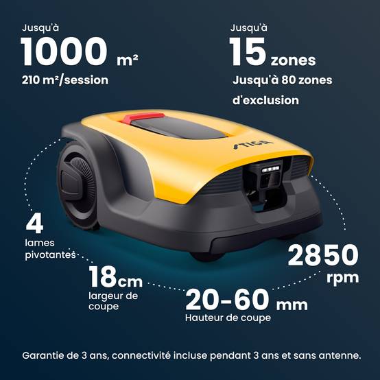 Stiga - Tondeuse Robot A 10v a, Bluetooth/4G, 2.5 Ah, 18 cm, Caméra VISTA, jusqu'à 1 000 m² - STIGA - Image 7