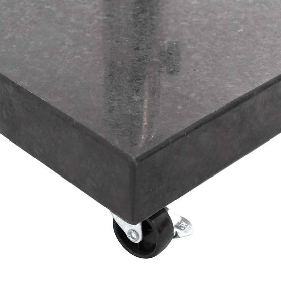Maison Chic - Base de parasol - support de parasol Granite 30 kg Carré Noir - Image 6