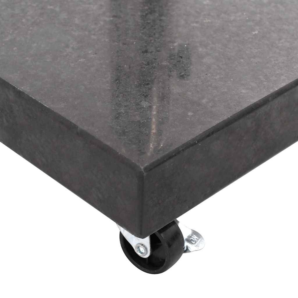 Maison Chic - Base de parasol - support de parasol Granite 30 kg Carré Noir - Image 6
