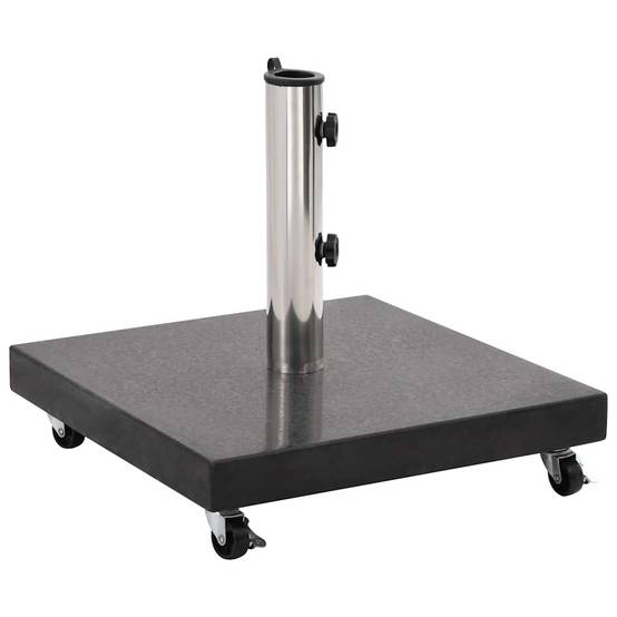 Maison Chic - Base de parasol - support de parasol Granite 30 kg Carré Noir - Image 1