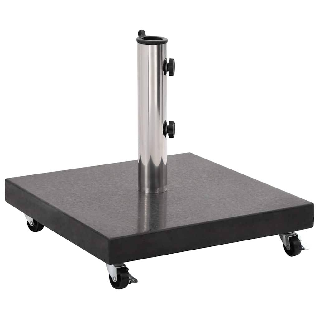 Maison Chic - Base de parasol - support de parasol Granite 30 kg Carré Noir