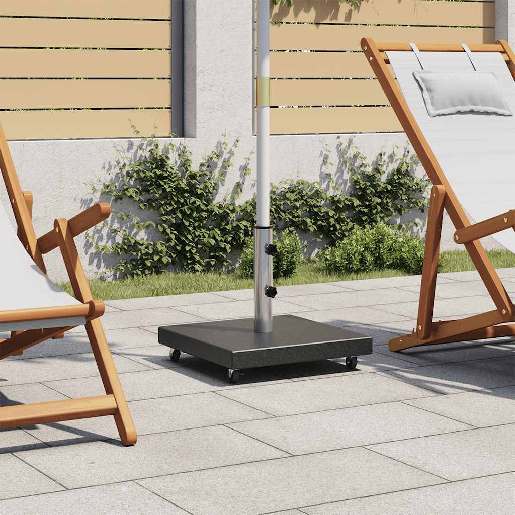 Maison Chic - Base de parasol - support de parasol Granite 30 kg Carré Noir - Image 2