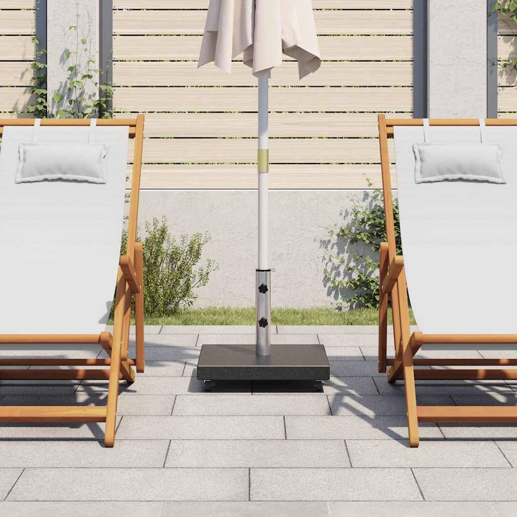 Maison Chic - Base de parasol - support de parasol Granite 30 kg Carré Noir - Image 3