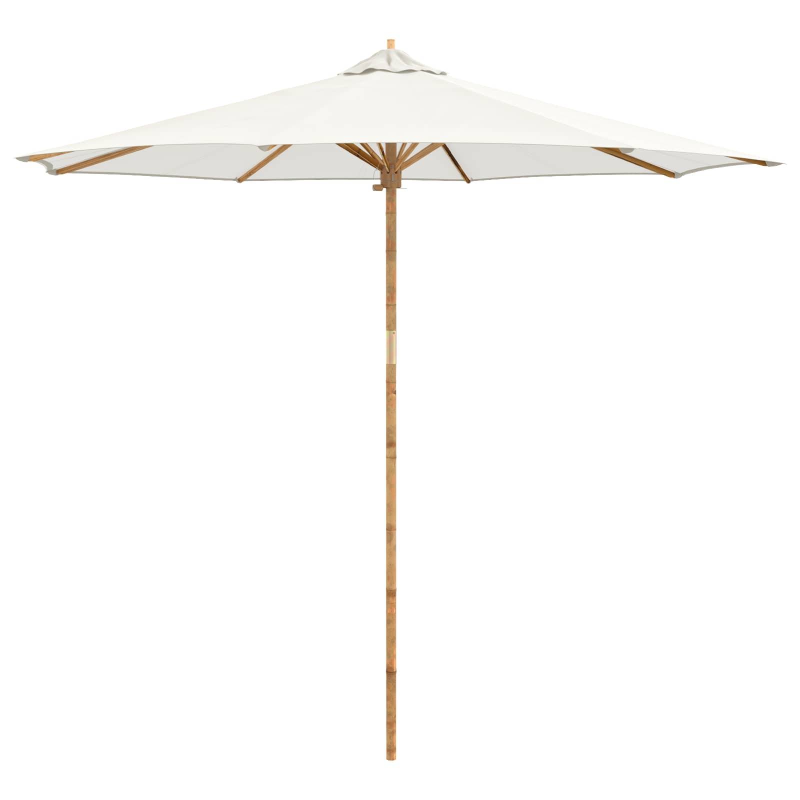 PANGIVO - Parasol de jardin Bambou Blanc crème 270 x 270 x 260 cm - PANGIVO - Image 2