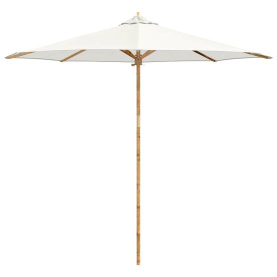 PANGIVO - Parasol de jardin Bambou Blanc crème 270 x 270 x 260 cm - PANGIVO - Image 4