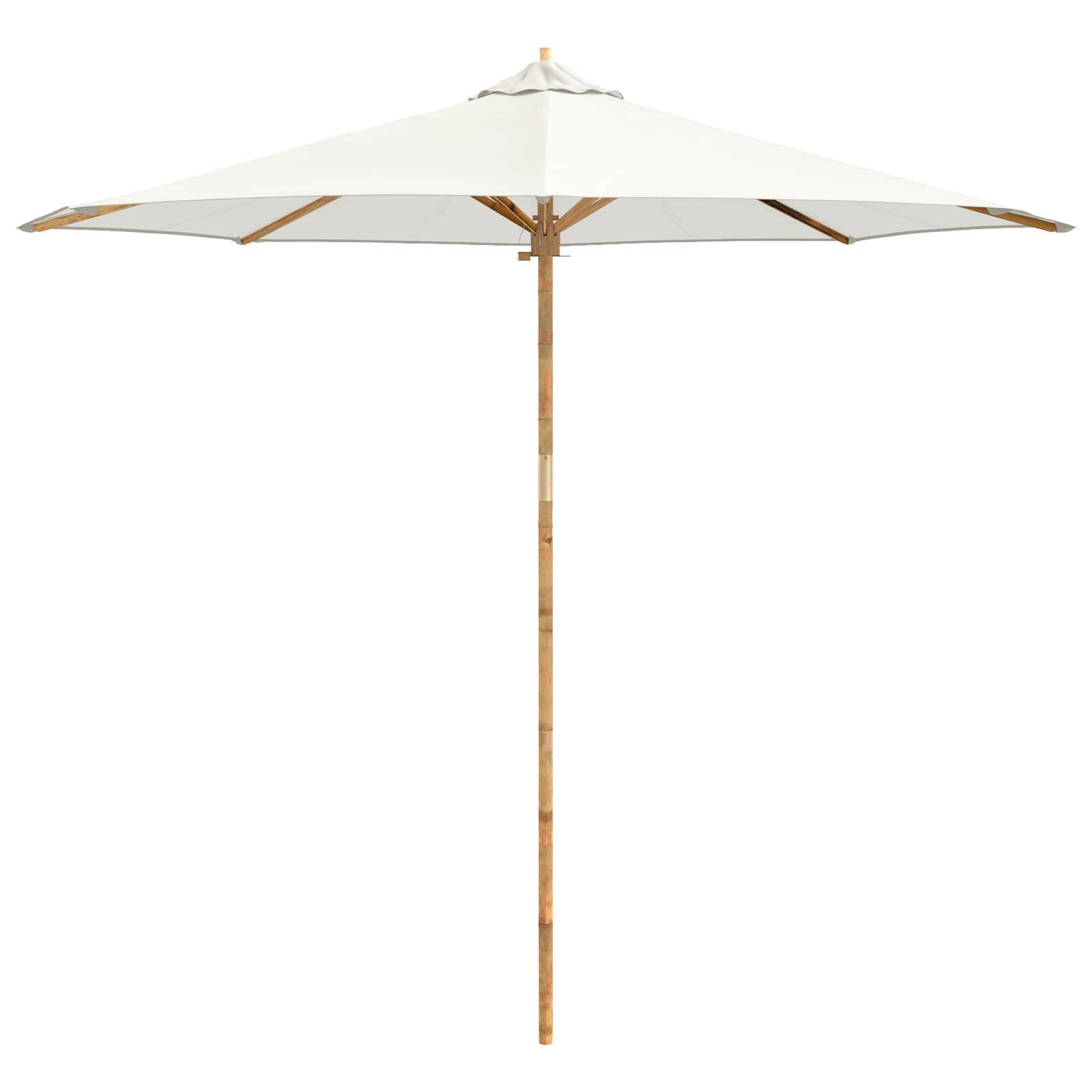 PANGIVO - Parasol de jardin Bambou Blanc crème 270 x 270 x 260 cm - PANGIVO - Image 4