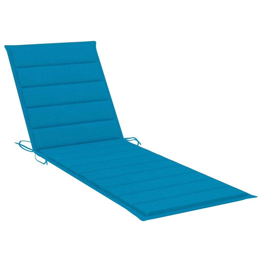 Helloshop26 - Transat chaise longue bain de soleil lit de jardin terrasse meuble d'extérieur avec coussin bois d'acacia solide - Imagen 7