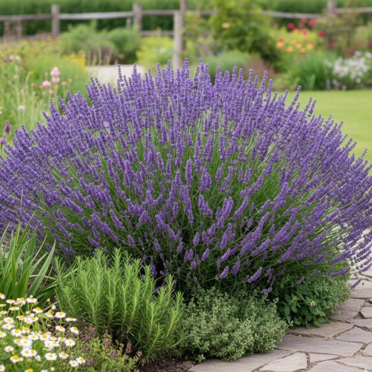 Lavande Grosso, Lavandin - Sans traitement à fleurs Bleue/ - feuillage Persistant - Lot de 9 godets