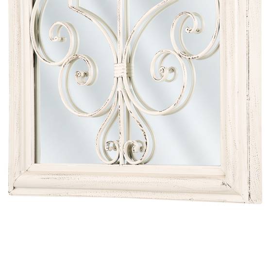 Beliani - Miroir Acier Blanc cassé CAMPEL - 49x5x97- Beliani - Image 4