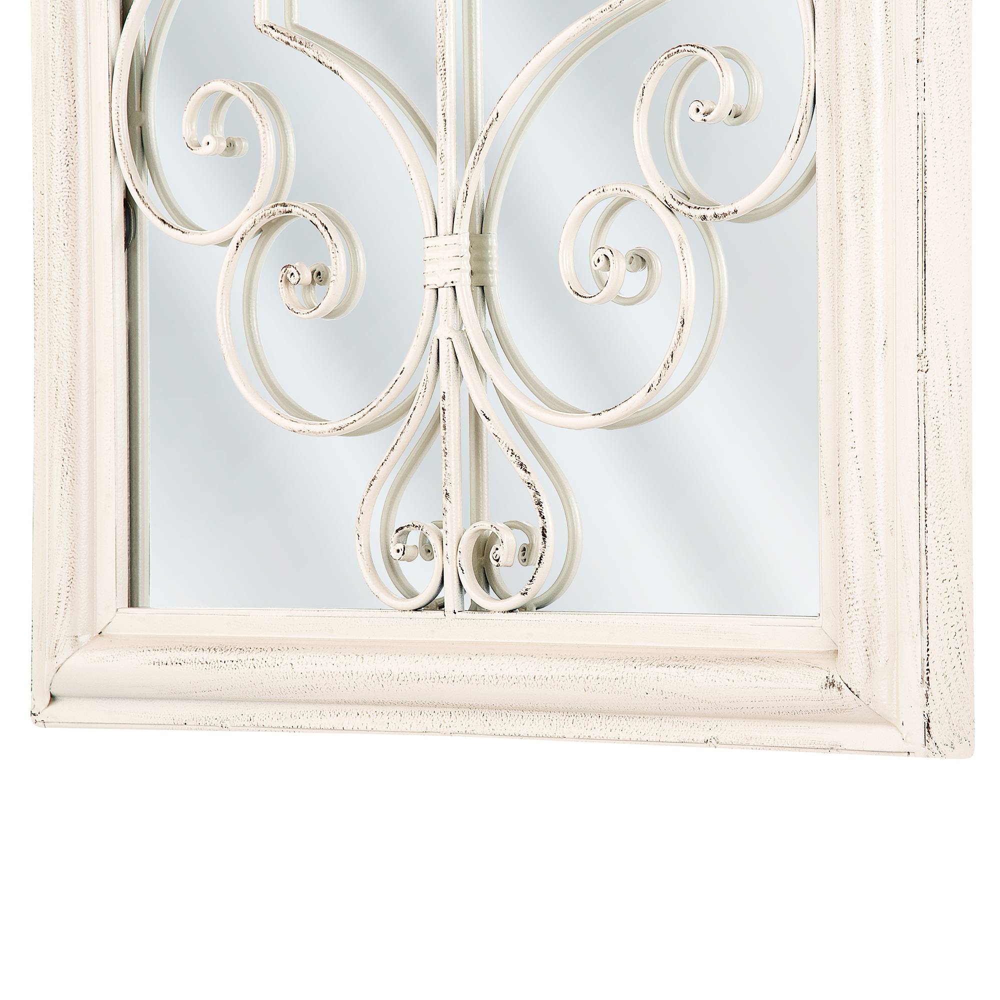 Beliani - Miroir Acier Blanc cassé CAMPEL - 49x5x97- Beliani - Image 4