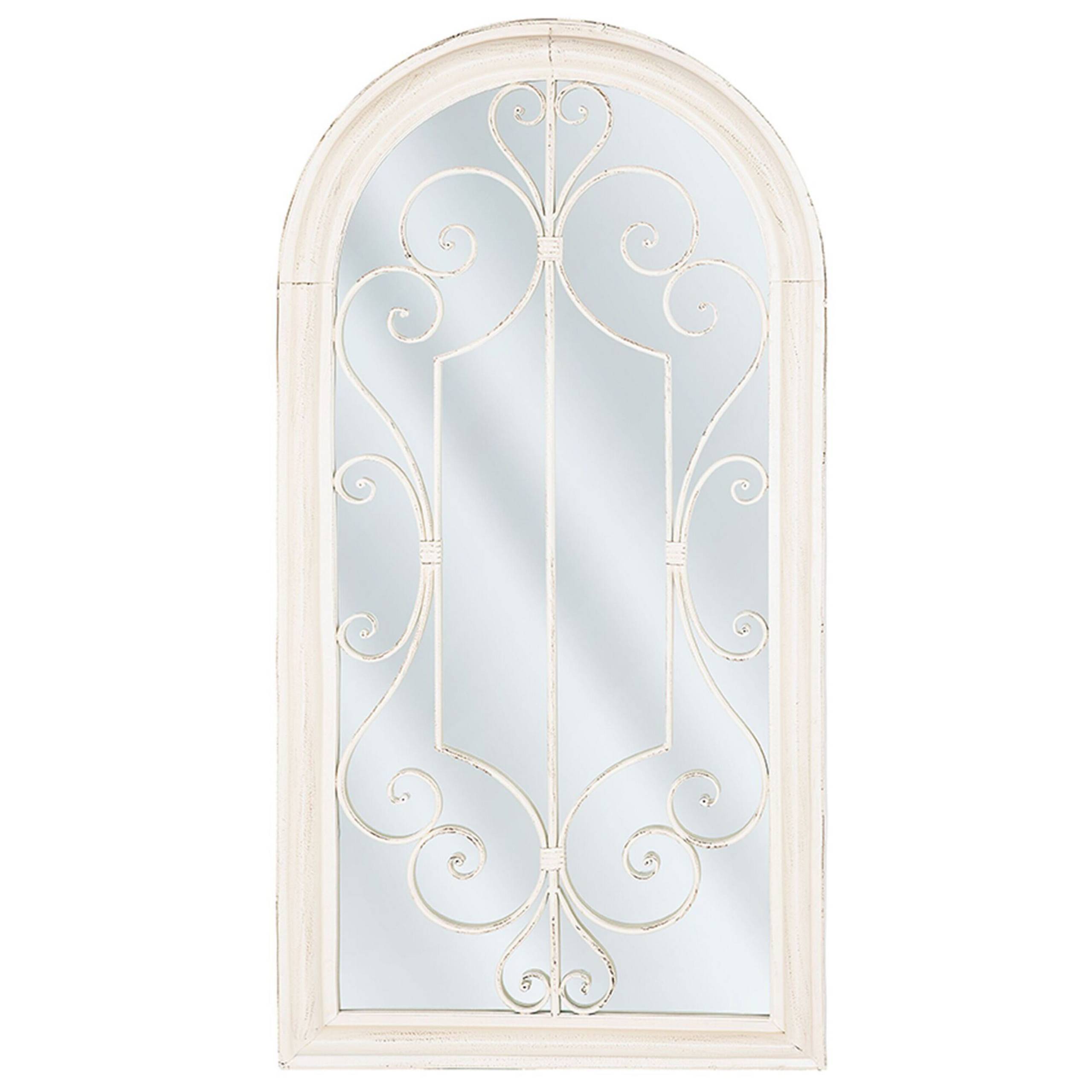 Beliani - Miroir Acier Blanc cassé CAMPEL - 49x5x97- Beliani - Image 2