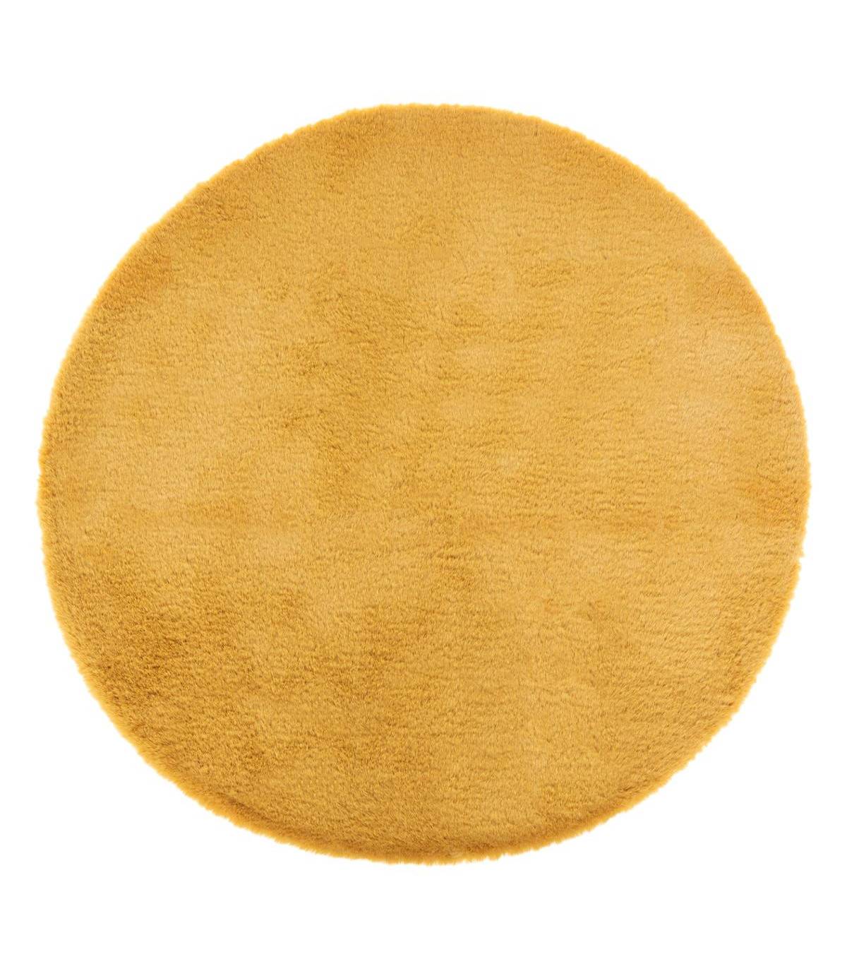 Tapis en Fourrure Ocre Extra Doux D 80 cm - Imagen 1