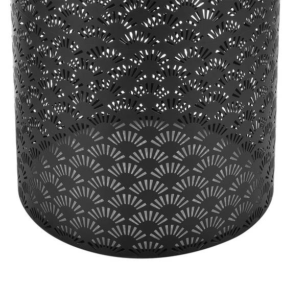 Ensemble de 2 supports de plantes lot pots de fleur set cache-pot ensemble bacs à fleurs vases métal tailles différentes noir - Image 4