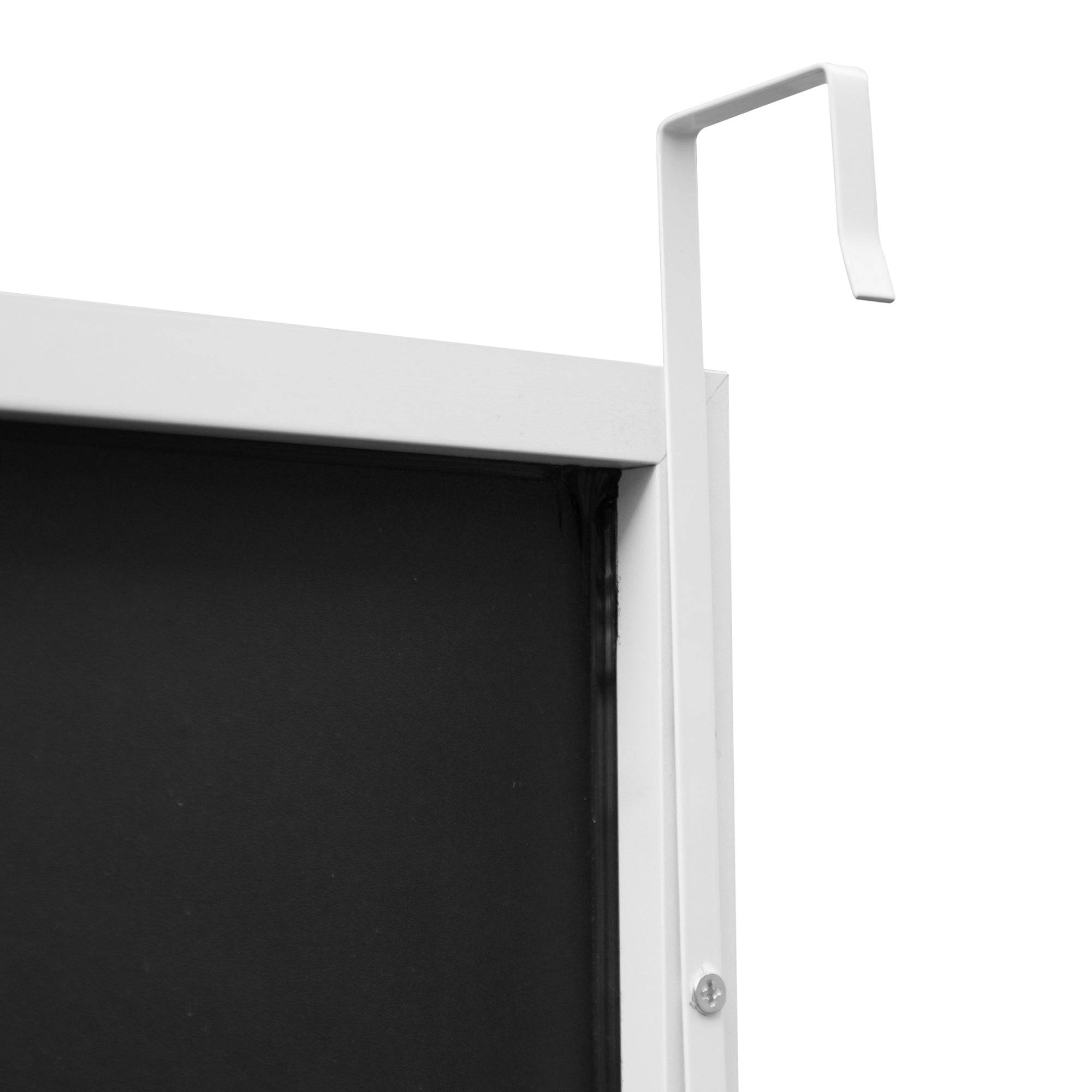 Miroir décoration moderne design de porte 120 x 37 x 2 cm blanc - Image 6