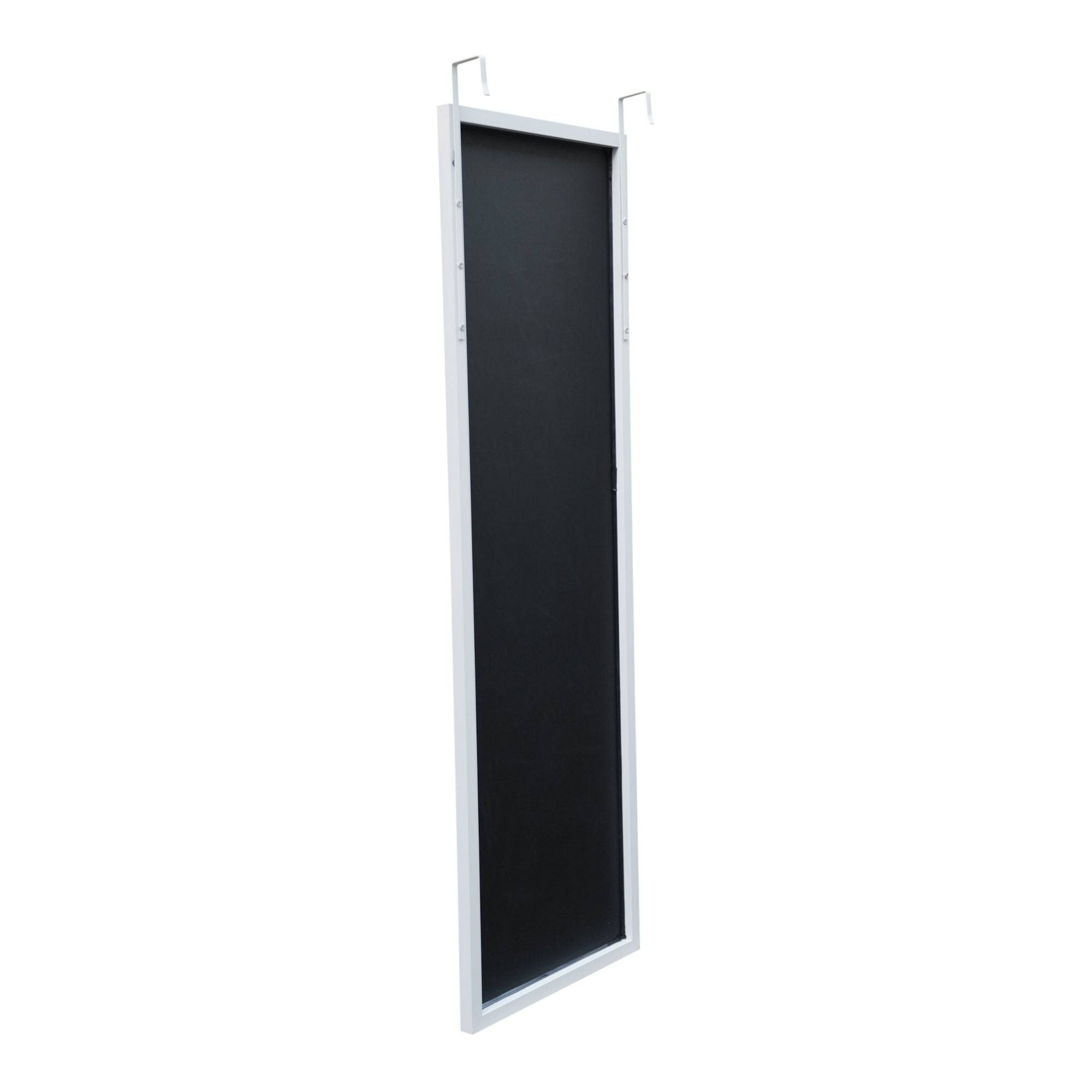 Miroir décoration moderne design de porte 120 x 37 x 2 cm blanc - Image 4