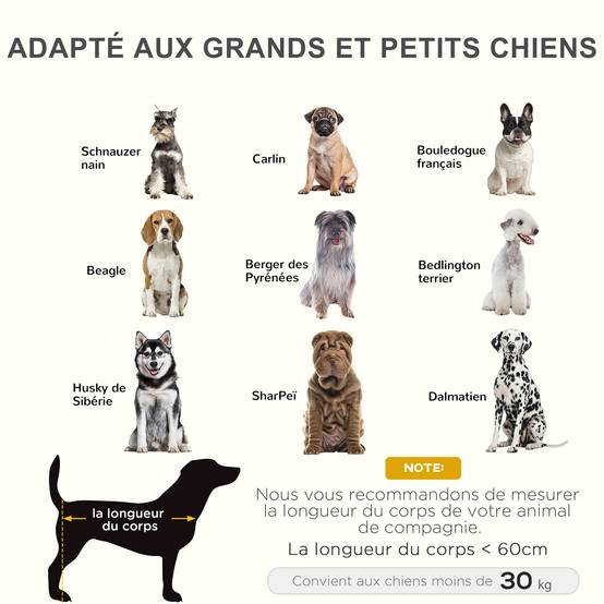 Lit surélevé rafraîchissant Tissu Oxford pour chien chat Couchage confort 92cm café - ComfortXL Outdoor Living - Image 6
