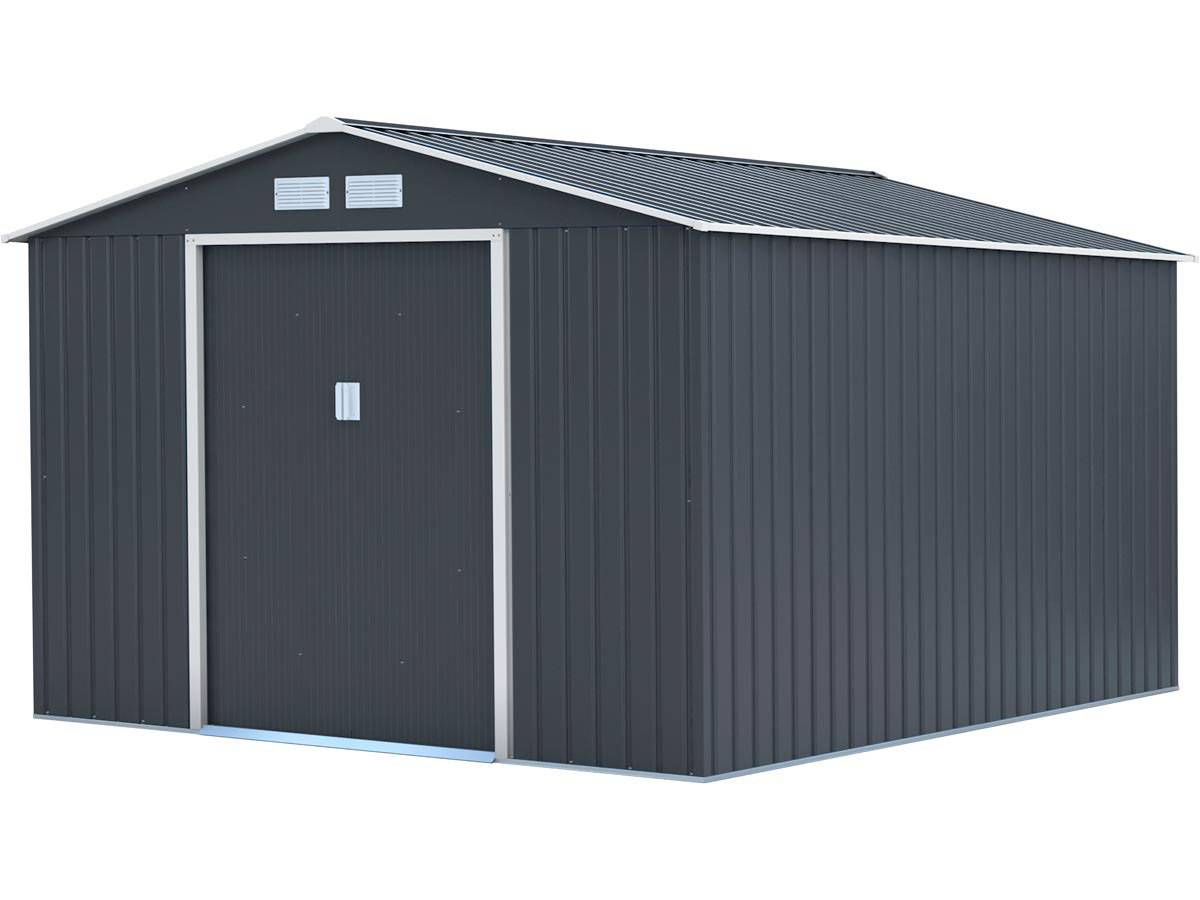 Abri De Jardin Métal "vegas" - 8,83 M² - Gris -habitat Et Jardin - Image 1