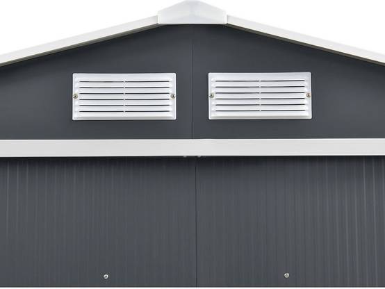 Abri De Jardin Métal "vegas" - 8,83 M² - Gris -habitat Et Jardin - Image 2
