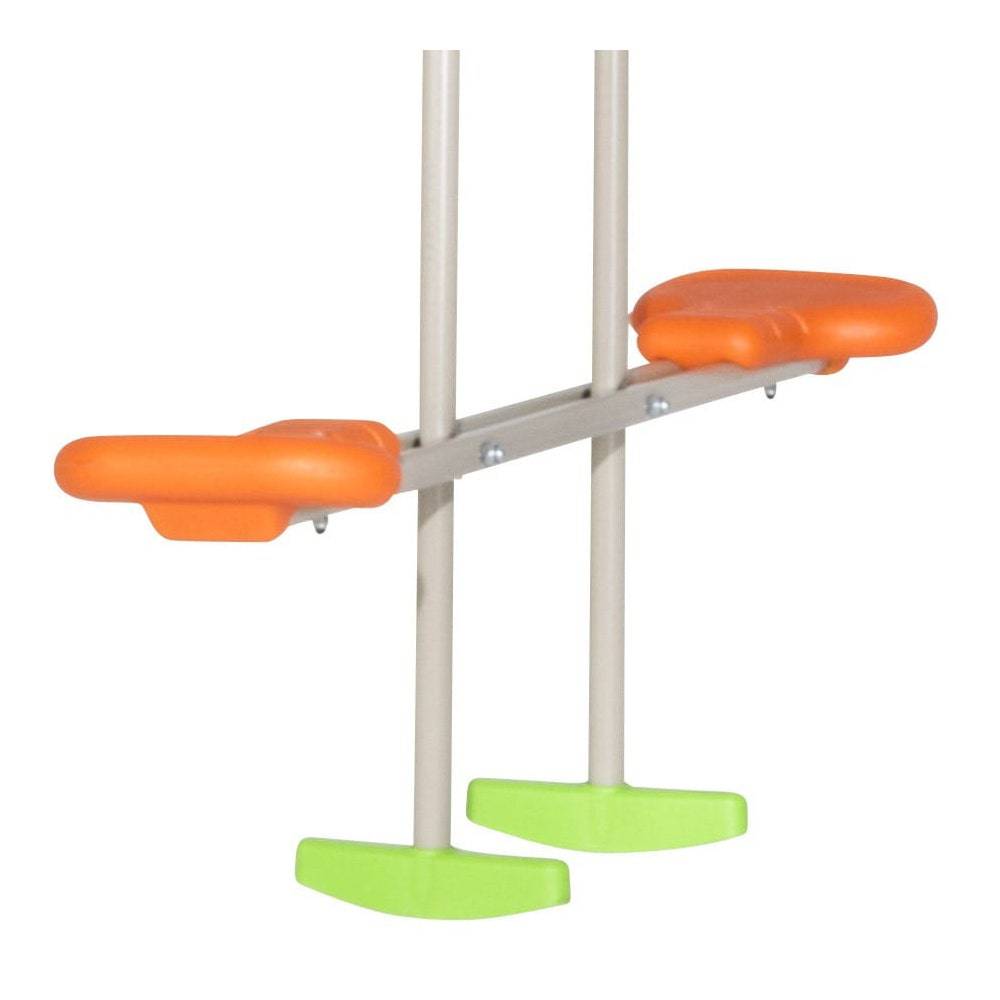 Trigano Jardin - Portique bois avec 2 balançoires + 1 plateforme avec toboggan + 1 siège face à face J-16595P4 Trigano Jardin - Imagen 4