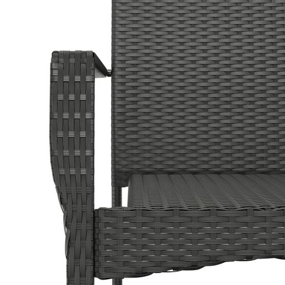 ComfortXL - Table et 8 Chaises de Jardin Noir et Crème en Résine Tressée, Plateau en Verre 200cm – ComfortXL Outdoor Living - Image 8