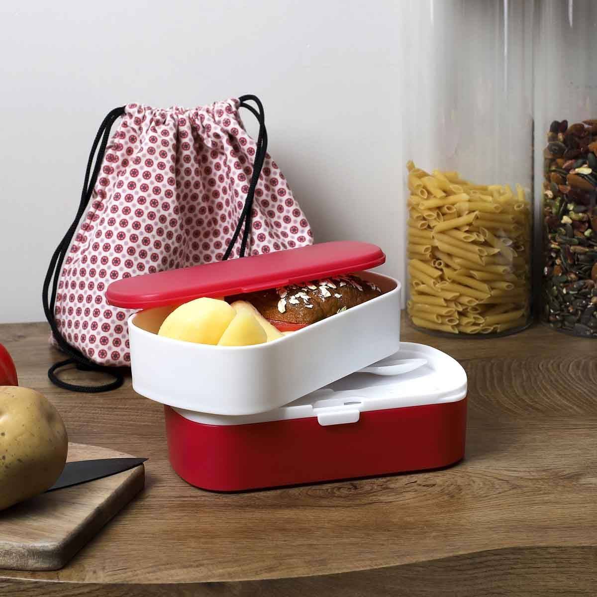 Cook Concept - Lunch Box pour Repas "3 Pièces" 18cm Rose - Image 6