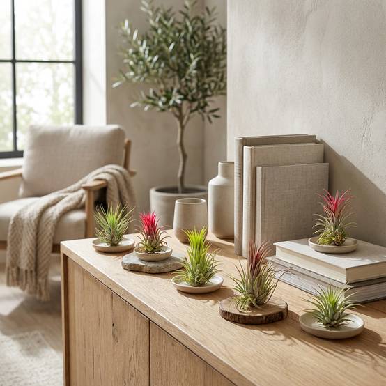 Lot de 10 - Tillandsia - Plantes aériennes - Dépolluantes - Très faciles d’entretien - 5-15 cm - Image 3
