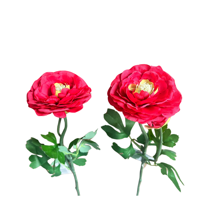 Renoncule Artificielle Rouge - Image 1