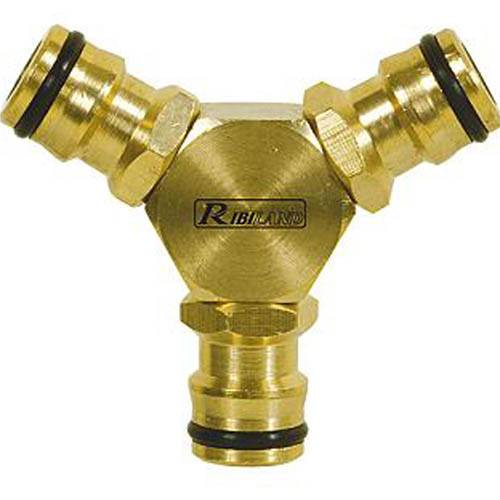Ribimex - Raccord arrosage triple mâle laiton