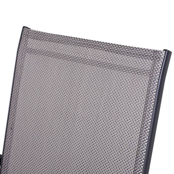 Lot de 2 chaises pliantes avec accoudoirs, chaises de camping et pêche en métal Gris, 58 x 64 x 94 cm - Image 9