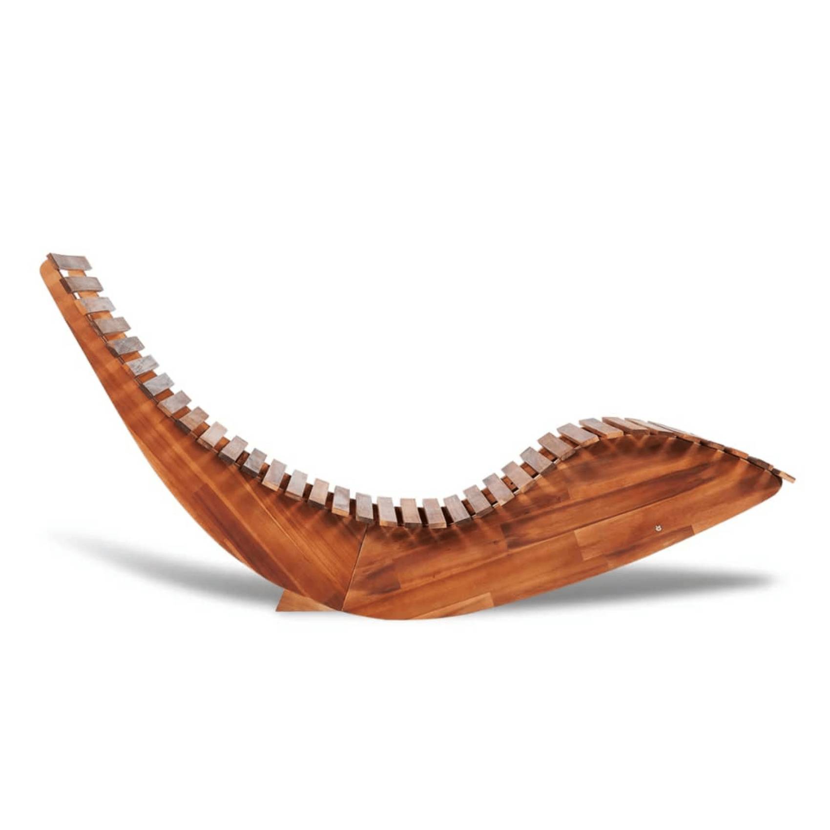 Vidaxl - Chaise longue basculante Bois d'acacia vidaXL 42652 - Imagen 5