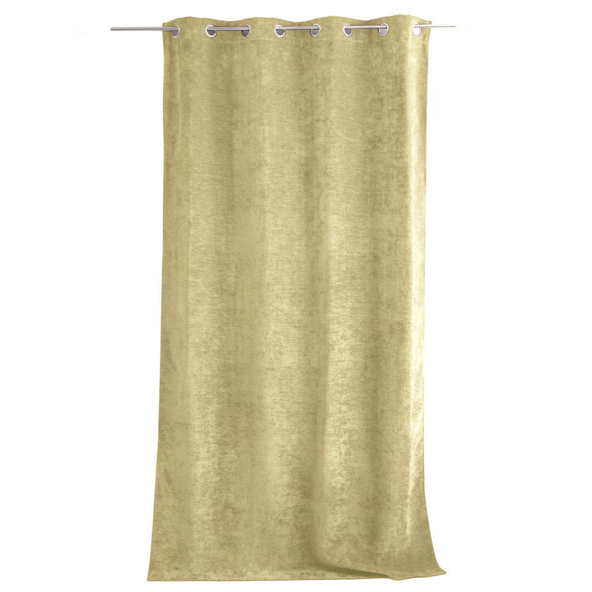 Enjoy Home - Rideau Thermique Occultant "Velvet" 140x260cm Vert Tilleul - Image 4