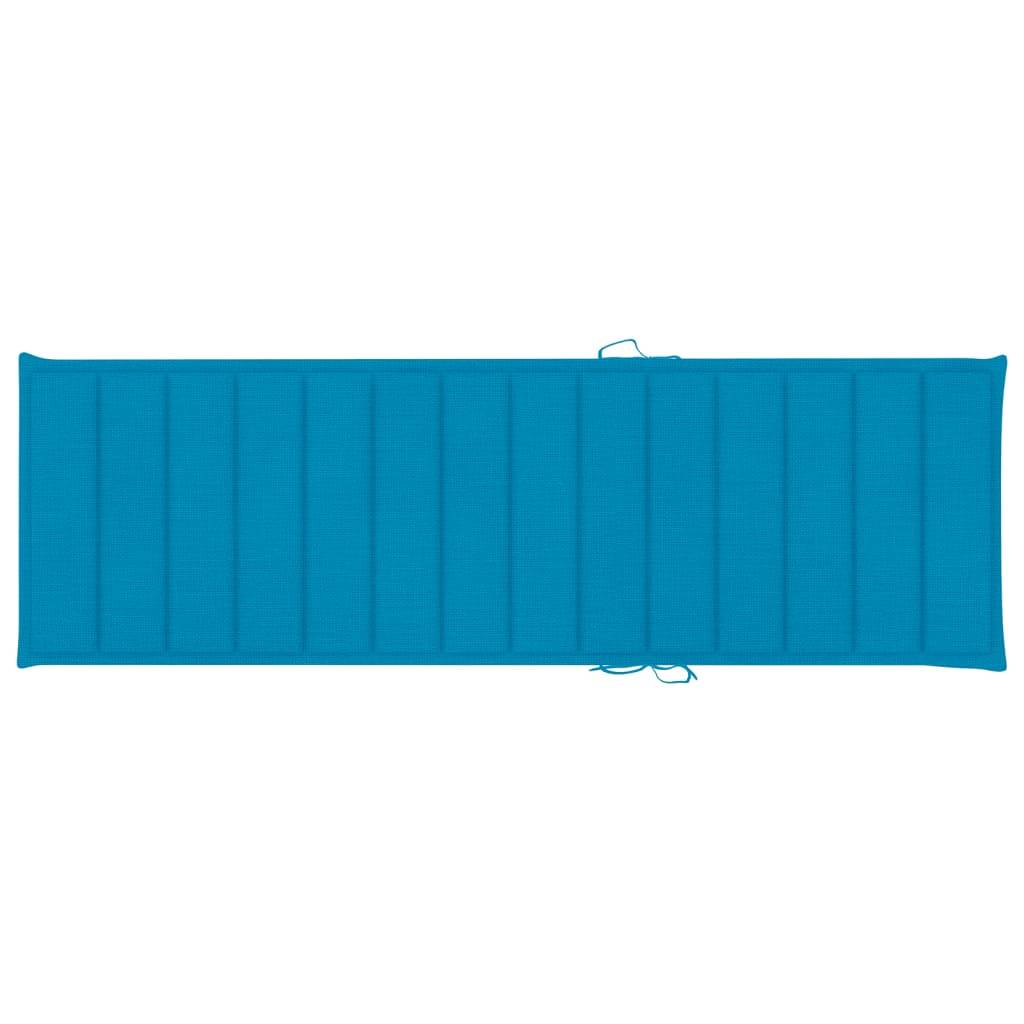 Bain de soleil - Transat - Chaise longue avec table et coussin Pin imprégné - MEUBLE PRO - Image 7