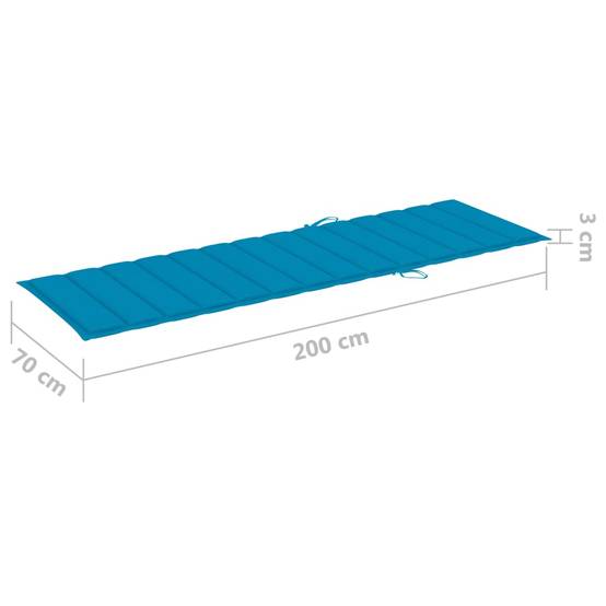 Bain de soleil - Transat - Chaise longue avec table et coussin Pin imprégné - MEUBLE PRO - Image 9