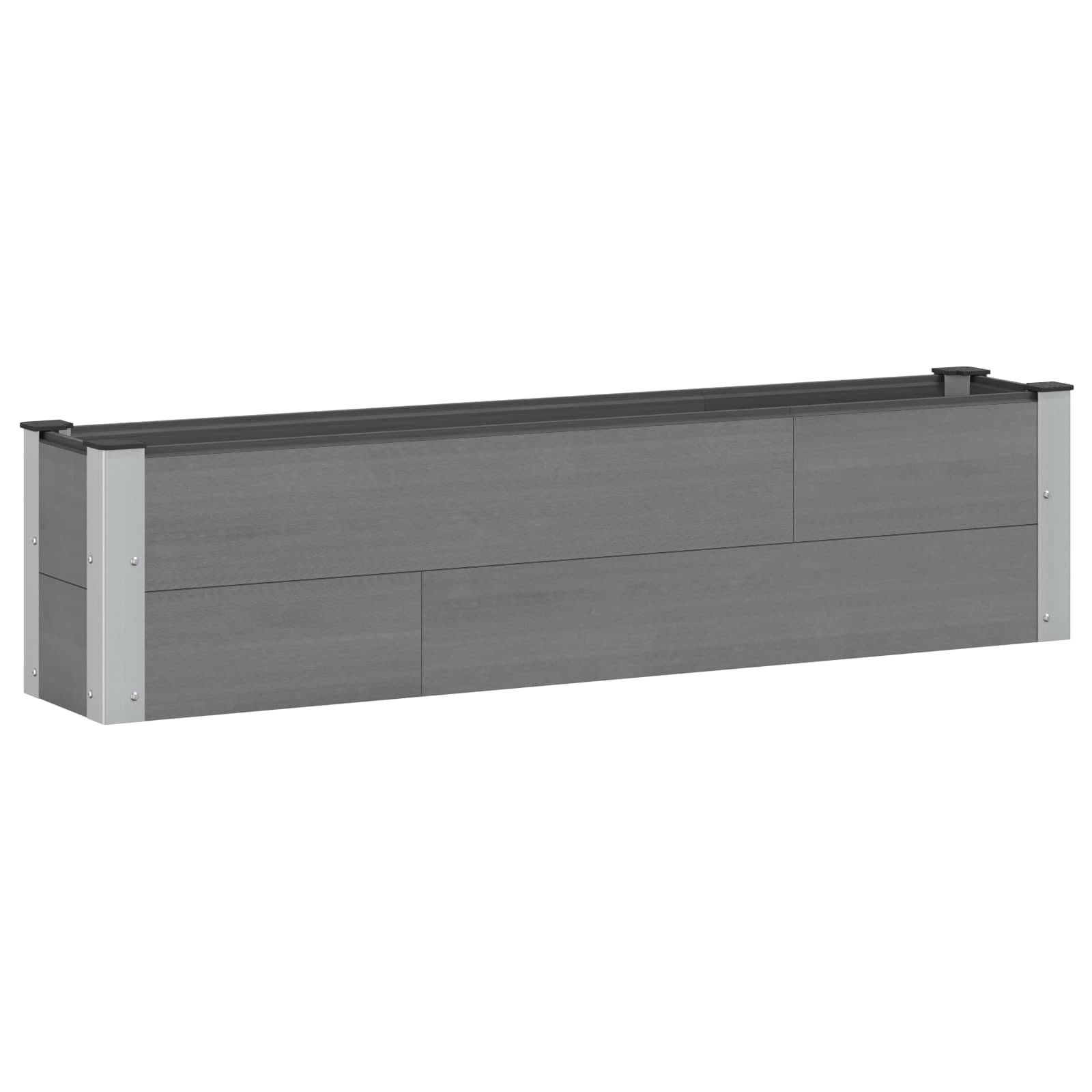 Prolenta Premium - Jardinière aluminium gris 150 x 30 x 36 cm - Prolenta premium p364.5 - Image 1