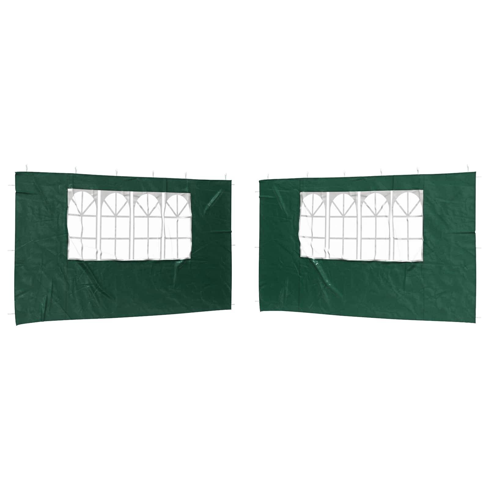 Murs de tente de fête PE et acier vert 400 x 195 cm - PANGIVO - Image 2