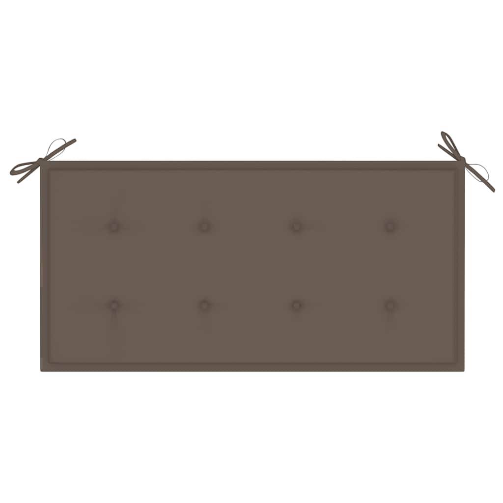 PANGIVO - Banc de jardin bois de teck taupe 112 x 55 x 94 cm - PANGIVO - Image 6