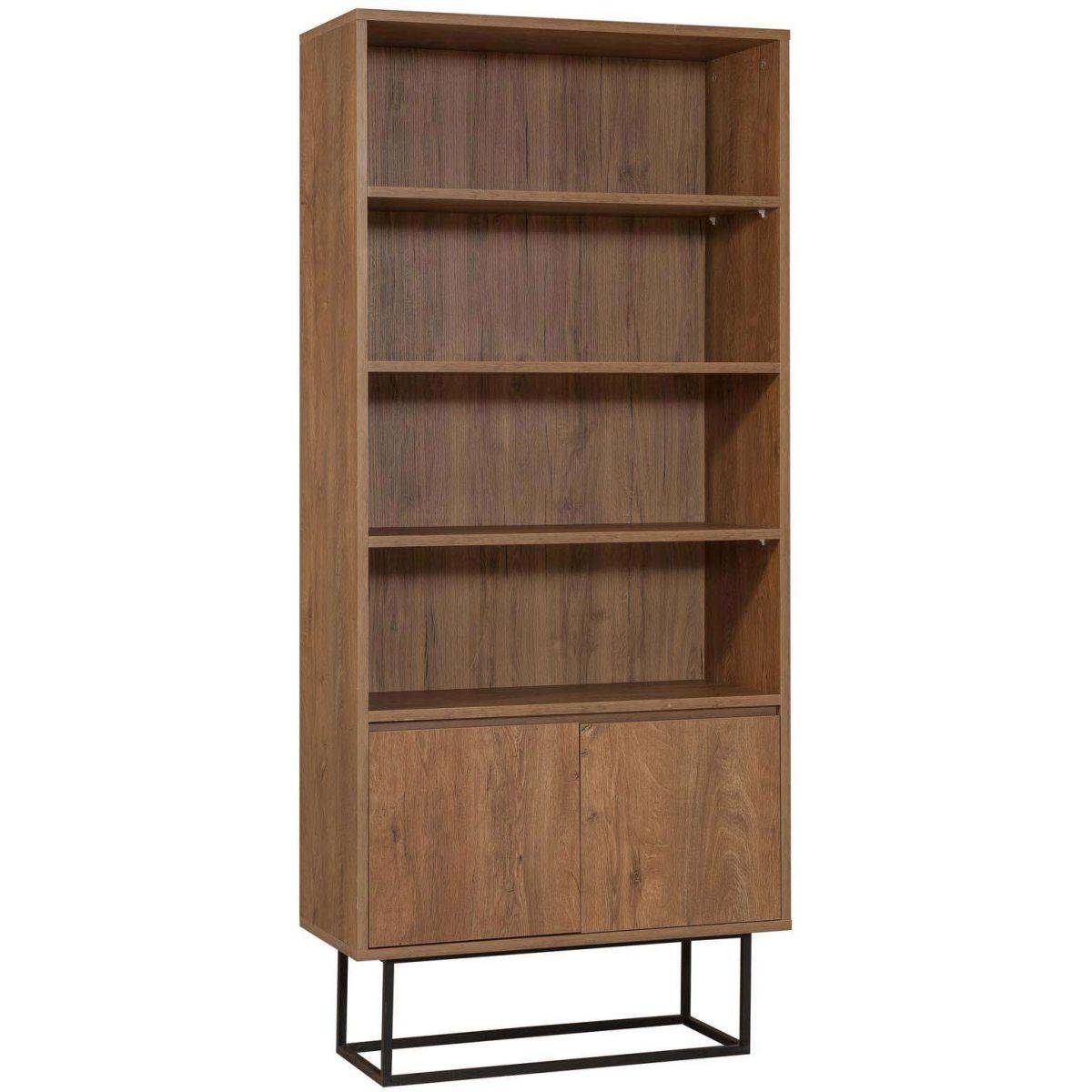 Hanah Home - Etagère en aggloméré 2 portes Rea - Imagen 1