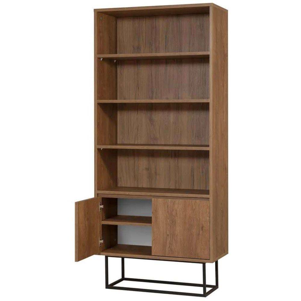 Hanah Home - Etagère en aggloméré 2 portes Rea - Imagen 4