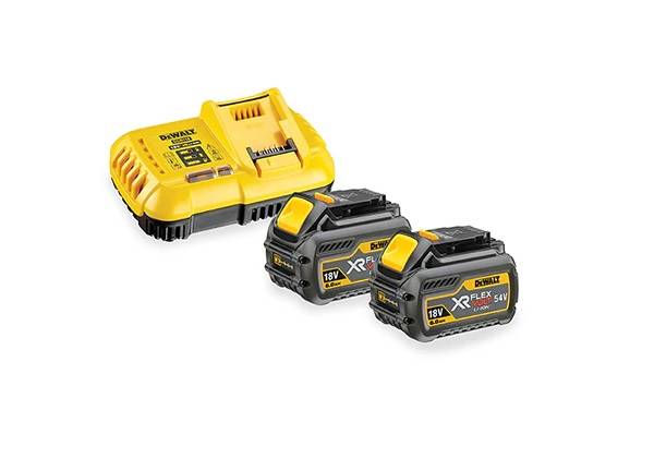 Dewalt - Pack de 2 batteries XR Flexvolt 18V/54V 9Ah/3Ah + chargeur rapide en boite carton - DEWALT - DCB118X2-QW - Imagen 1