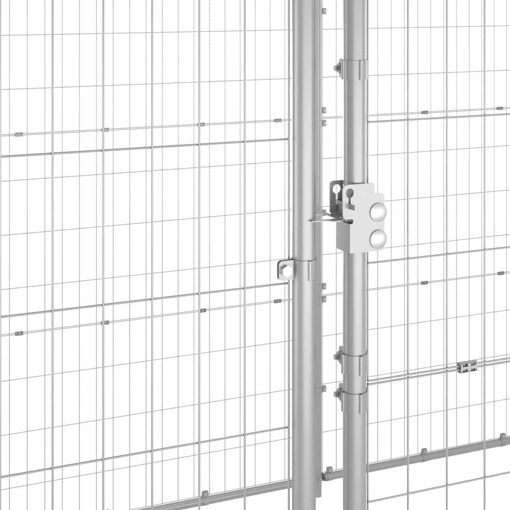 Vidaxl - Chenil extérieur Acier galvanisé avec toit 16,94 m² vidaXL 3082305 - Imagen 4