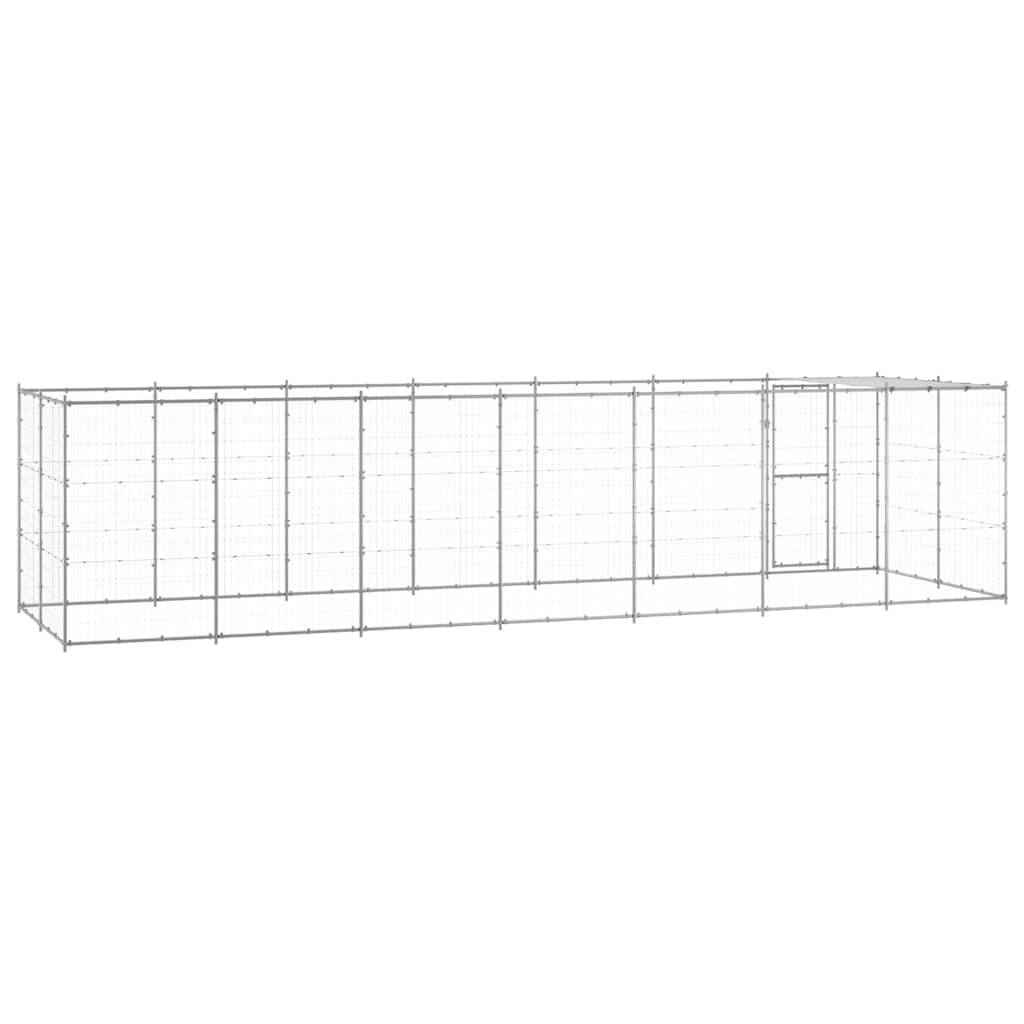Vidaxl - Chenil extérieur Acier galvanisé avec toit 16,94 m² vidaXL 3082305 - Imagen 7