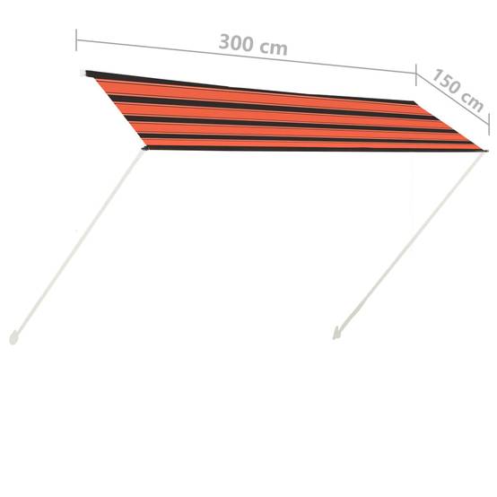 Prolenta Premium - Store banne Douglas Orange 300 X 150 cm - P87209O - Image 7