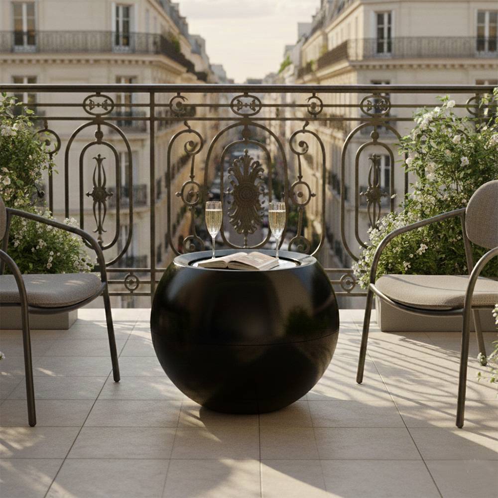 Table de jardin ronde querida hauteur 70 cm - plast'up rotomoulage - Imagen 3