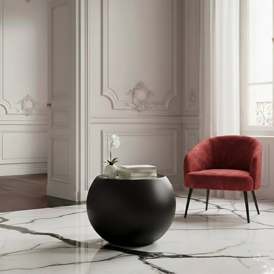 Table de jardin ronde querida hauteur 70 cm - plast'up rotomoulage - Imagen 4