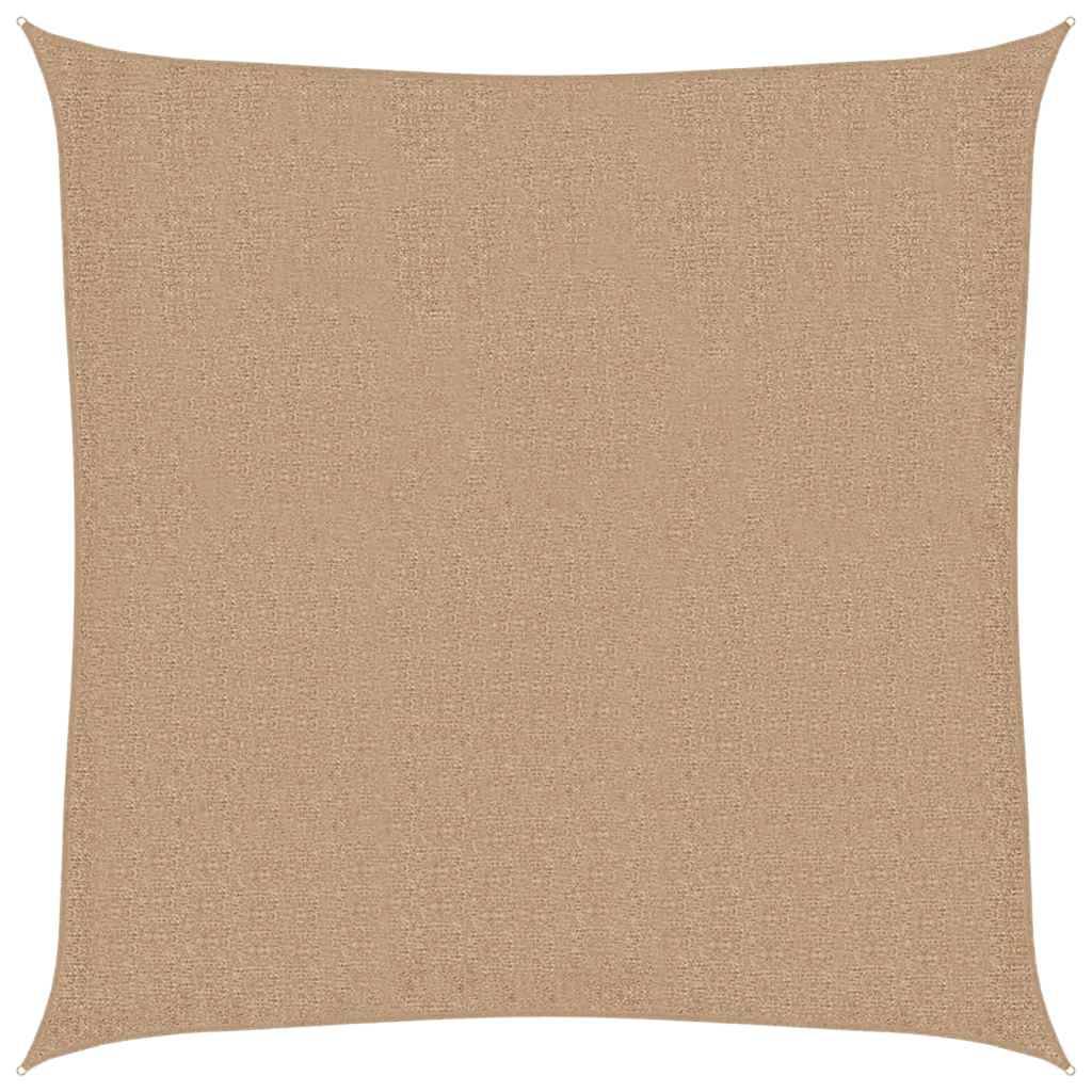 Voile d'ombrage PEHD taupe 300 x 300 cm - PANGIVO - Image 1