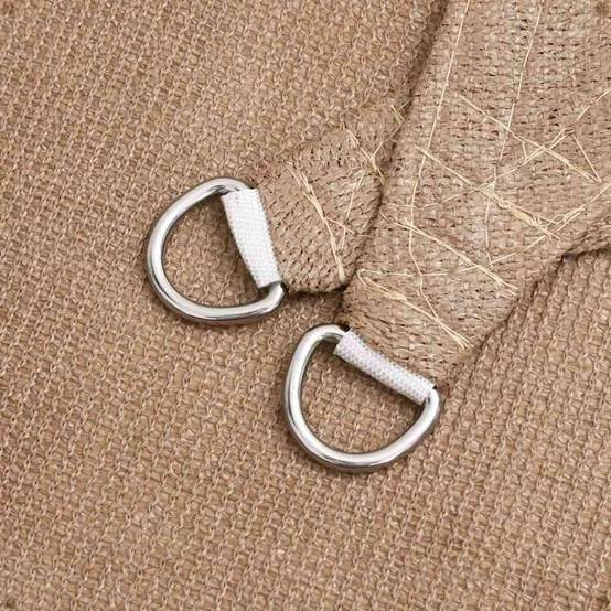 Voile d'ombrage PEHD taupe 300 x 300 cm - PANGIVO - Image 4