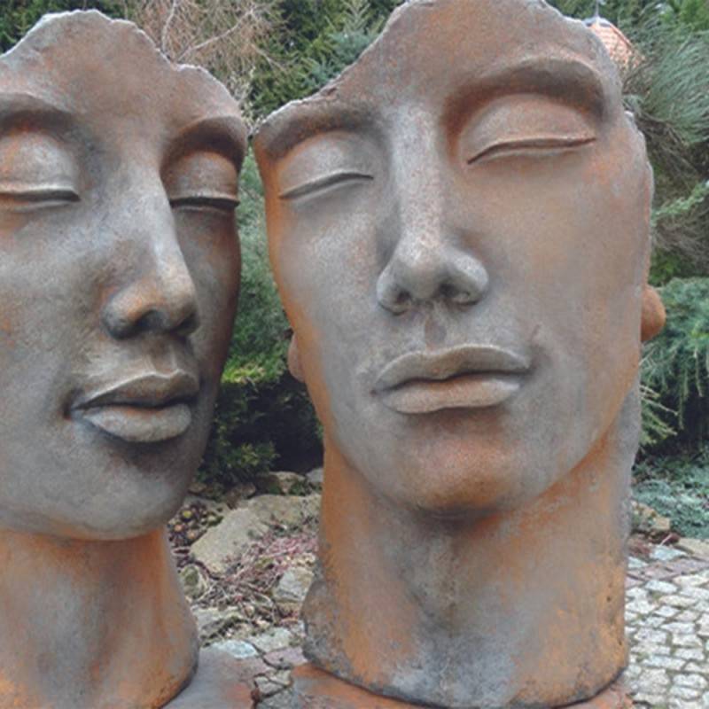 Jardinex - Statue visage femme extérieur grand format - Rouille 115 cm - Jardinex - Imagen 2