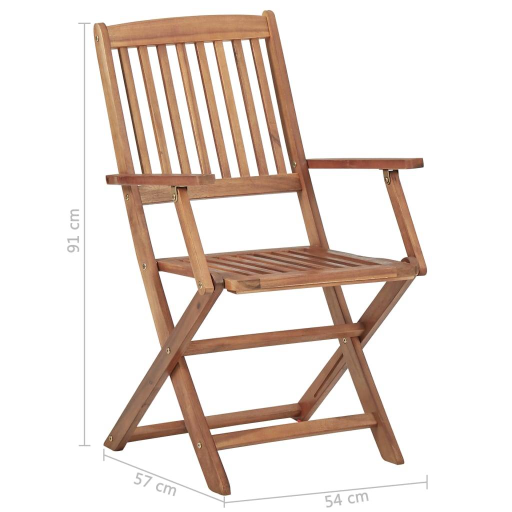 PANGIVO - Chaises pliables d'extérieur bois d'acacia solide 54 x 57 x 91 cm (lot de 2) - PANGIVO - Image 7
